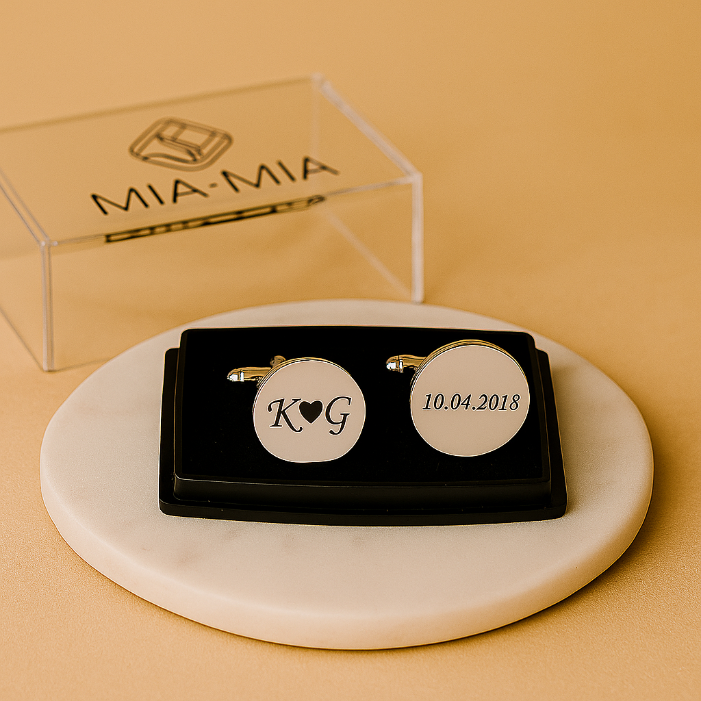 Custom Engraved Cufflinks for Men