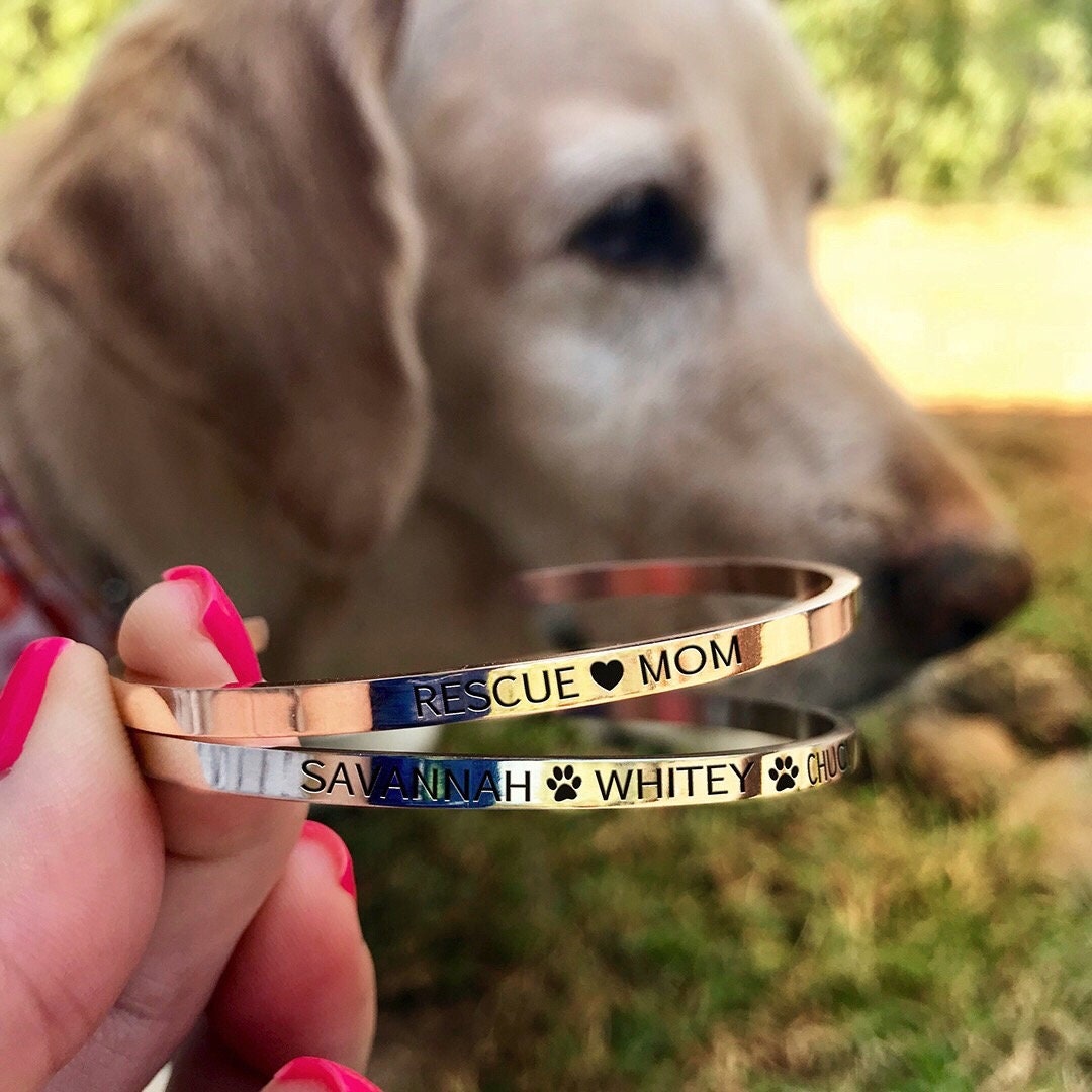 Personalized Pet Mom Bracelet
