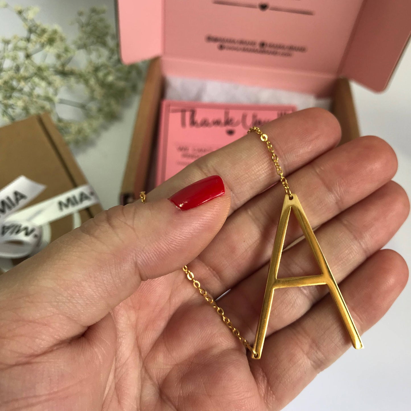 Large Initial Letter Necklace