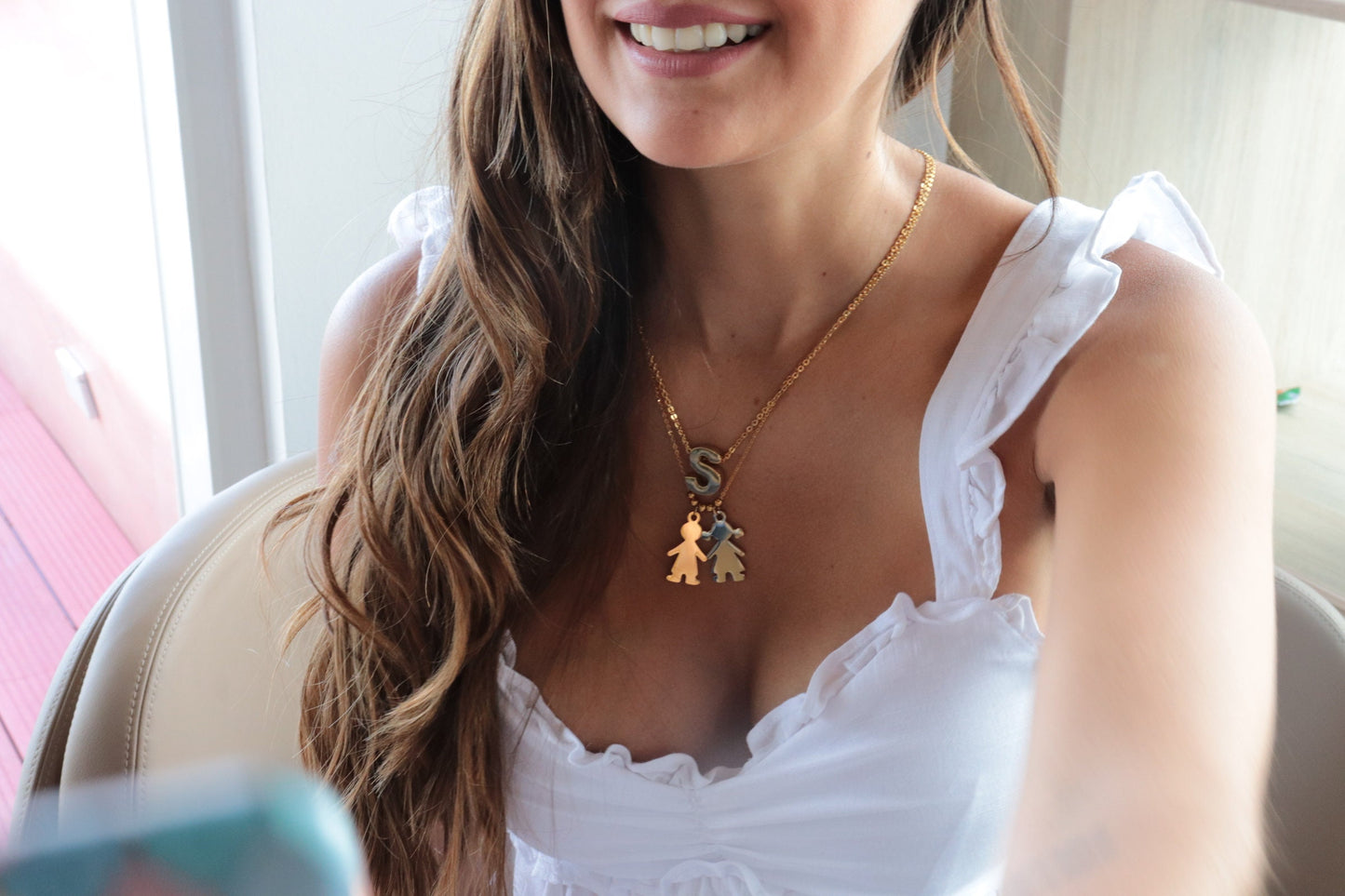 Small Initial Necklace