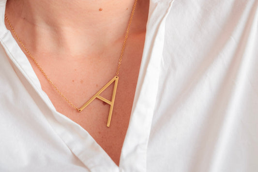Large Initial Letter Necklace