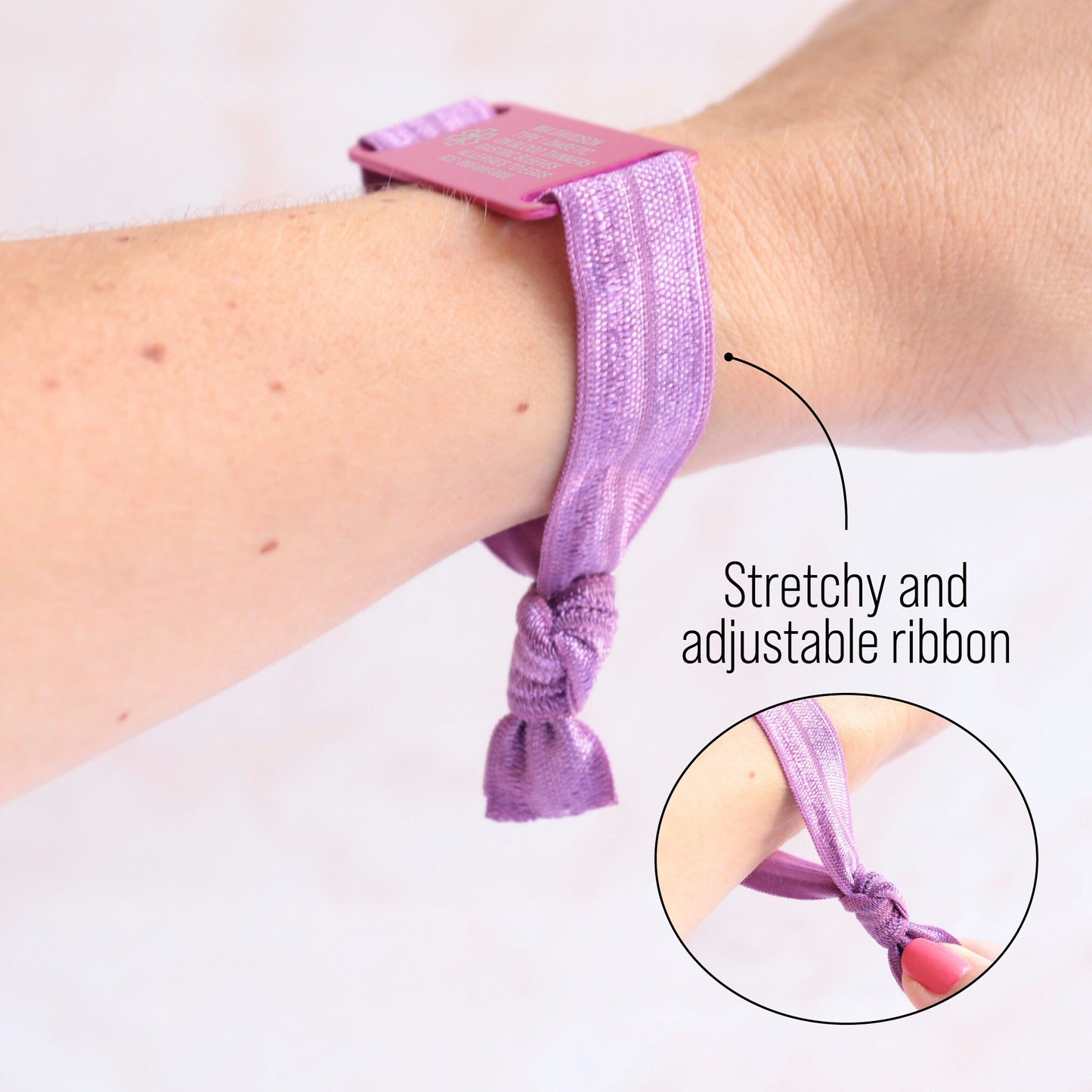 Elastic Medical ID Bracelet Tag Band