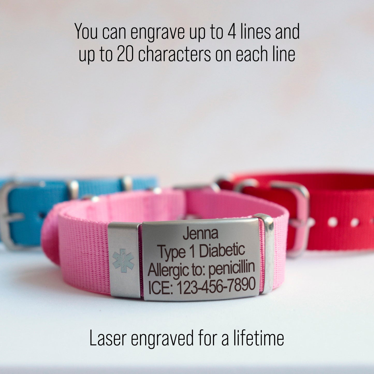 Emergency Sport Fabric Bracelet