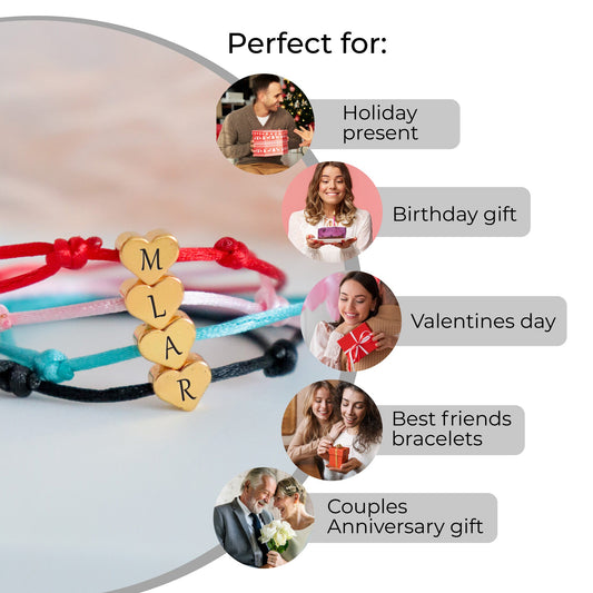 Custom String Tiny Charm Bracelet