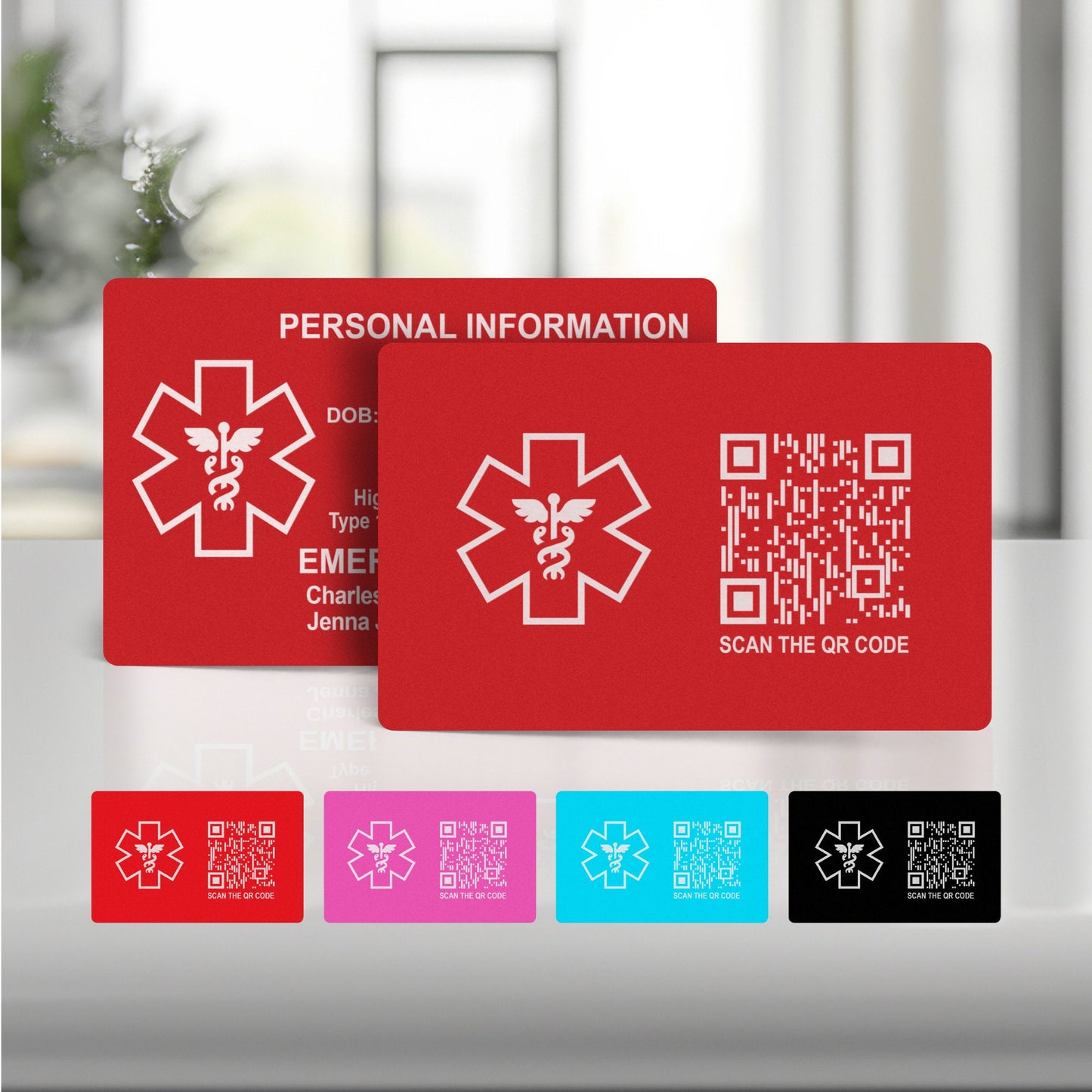 Medical ID Smart QR Code Card for Wallet