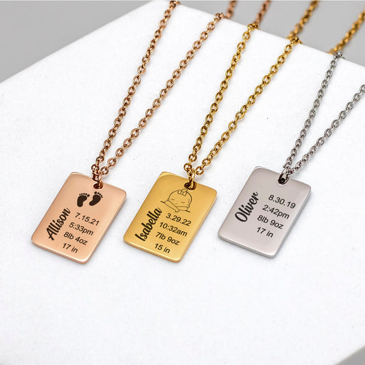 Custom New Mom Necklace