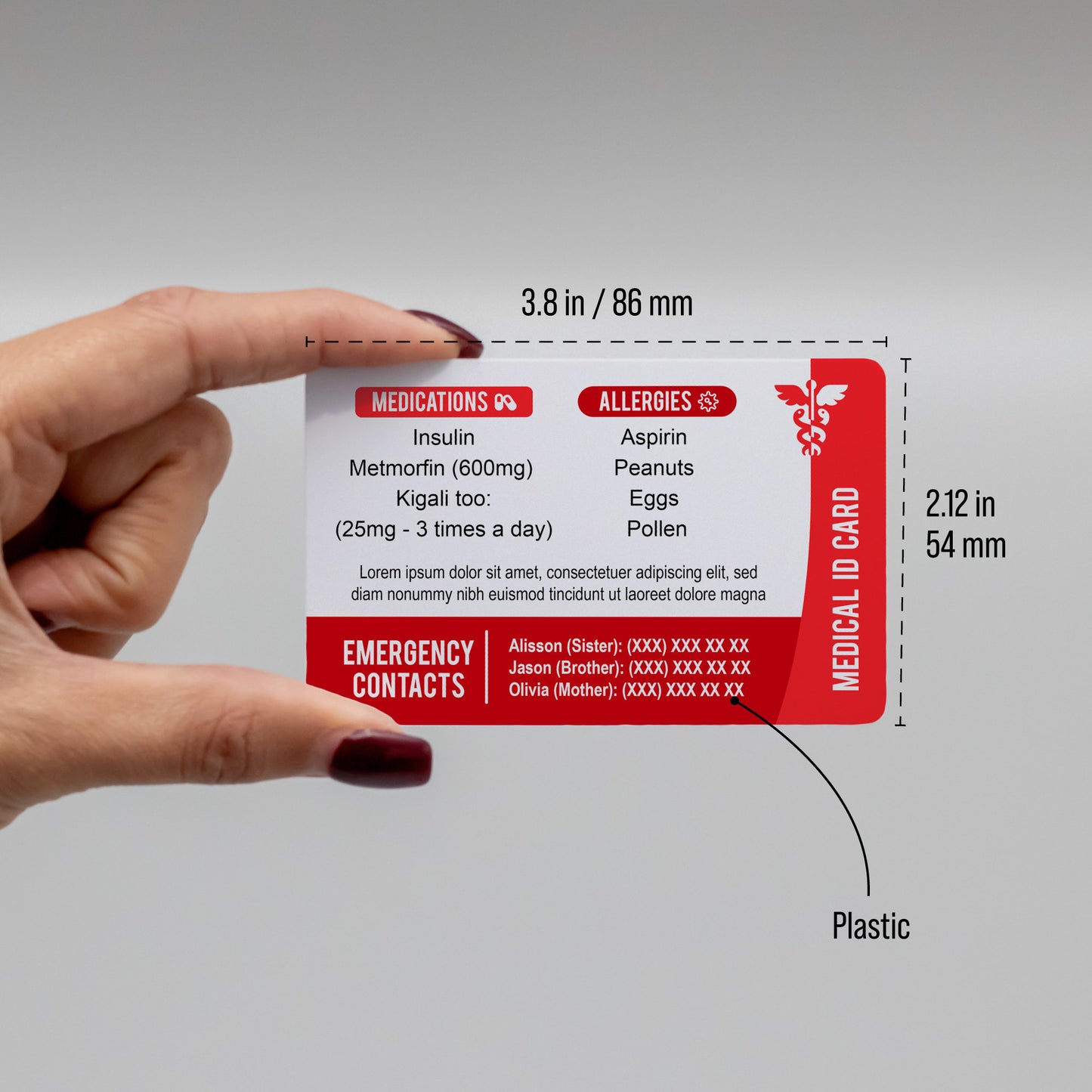 Medical Card ID for Wallet