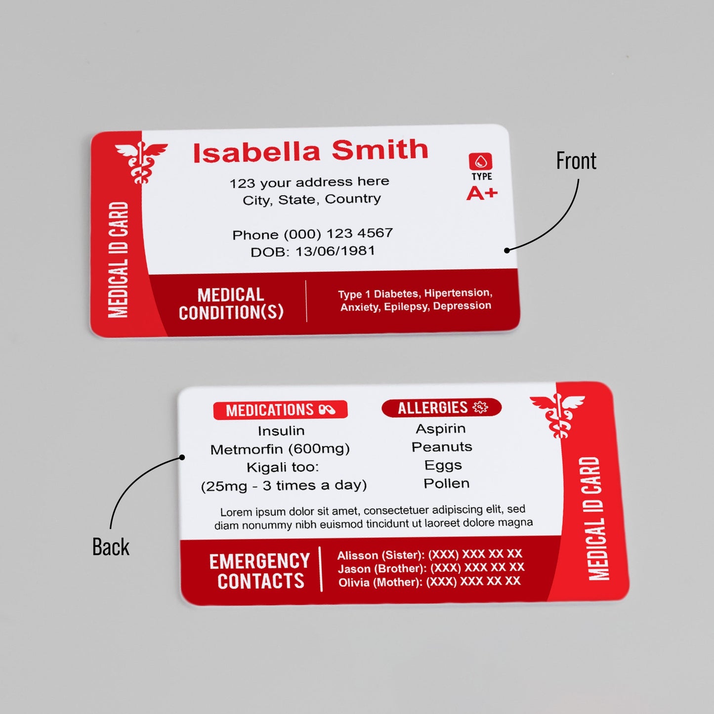 Medical Card ID for Wallet