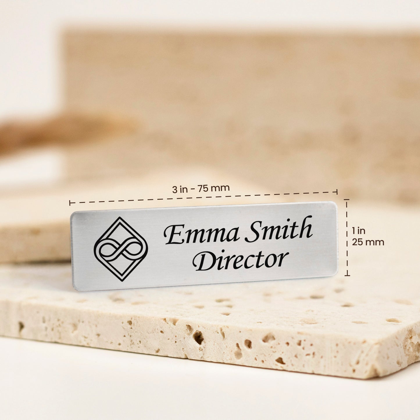 Custom Engraved Name & Logo Identification Badge