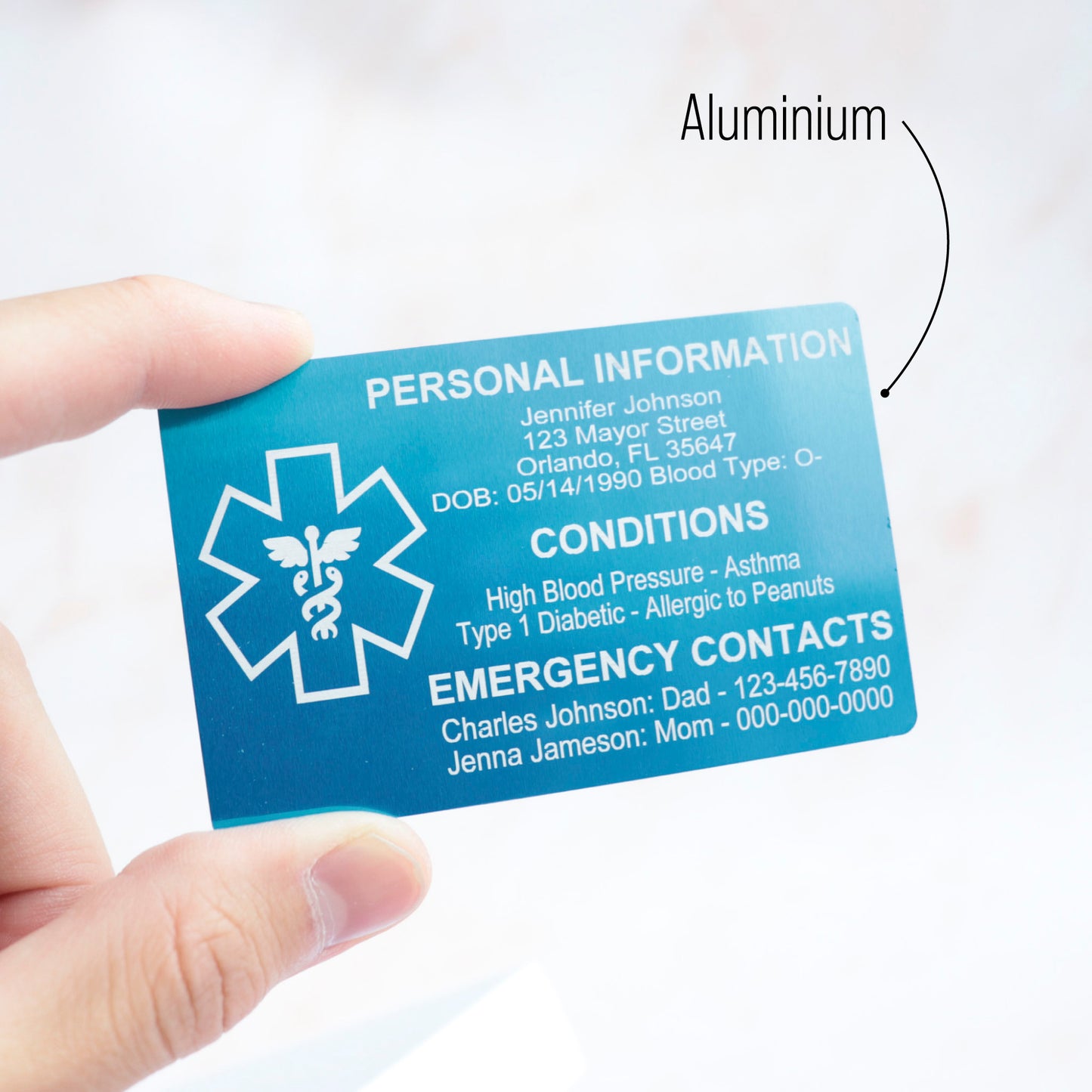 Medical ID Card for Wallet