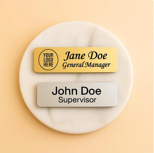 Custom Engraved Name & Logo Identification Badge