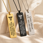 Unisex Vertical Medical ID Necklace