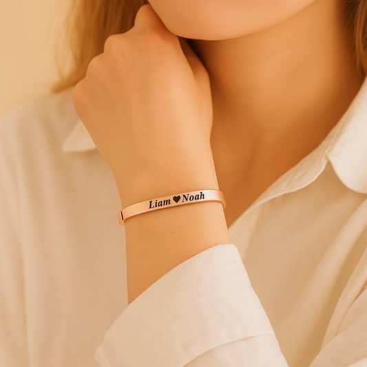 Custom Engraved Bar Bracelet