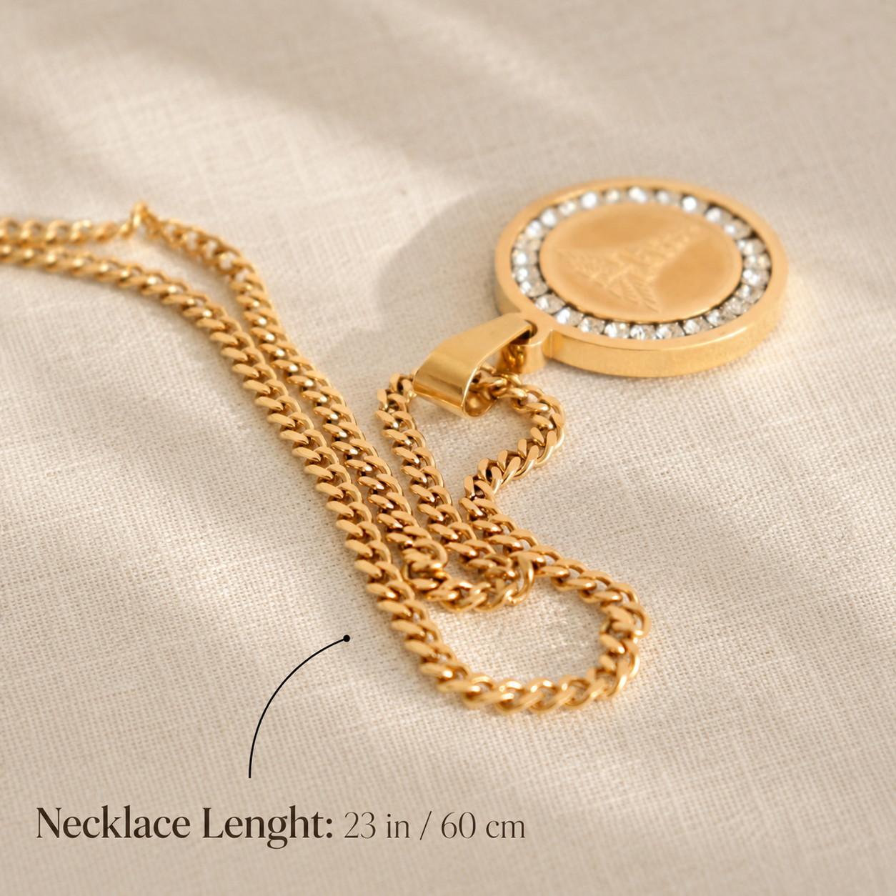 Crystal Medical ID Necklace