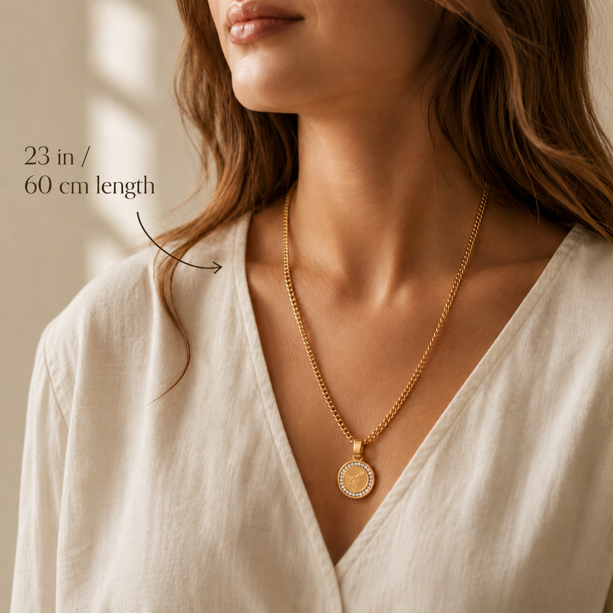 Crystal Medical ID Necklace