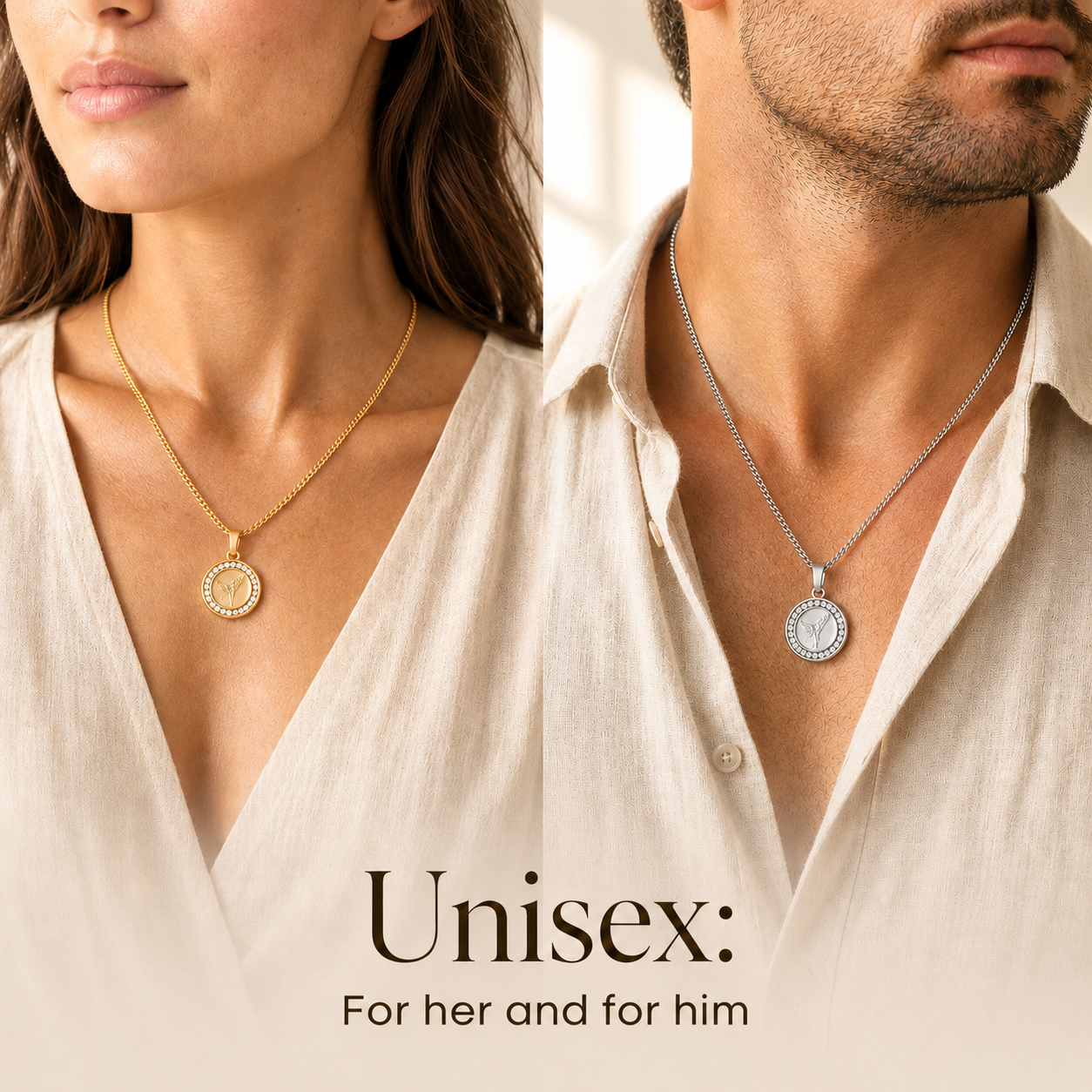 Crystal Medical ID Necklace