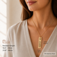 Unisex Vertical Medical ID Necklace