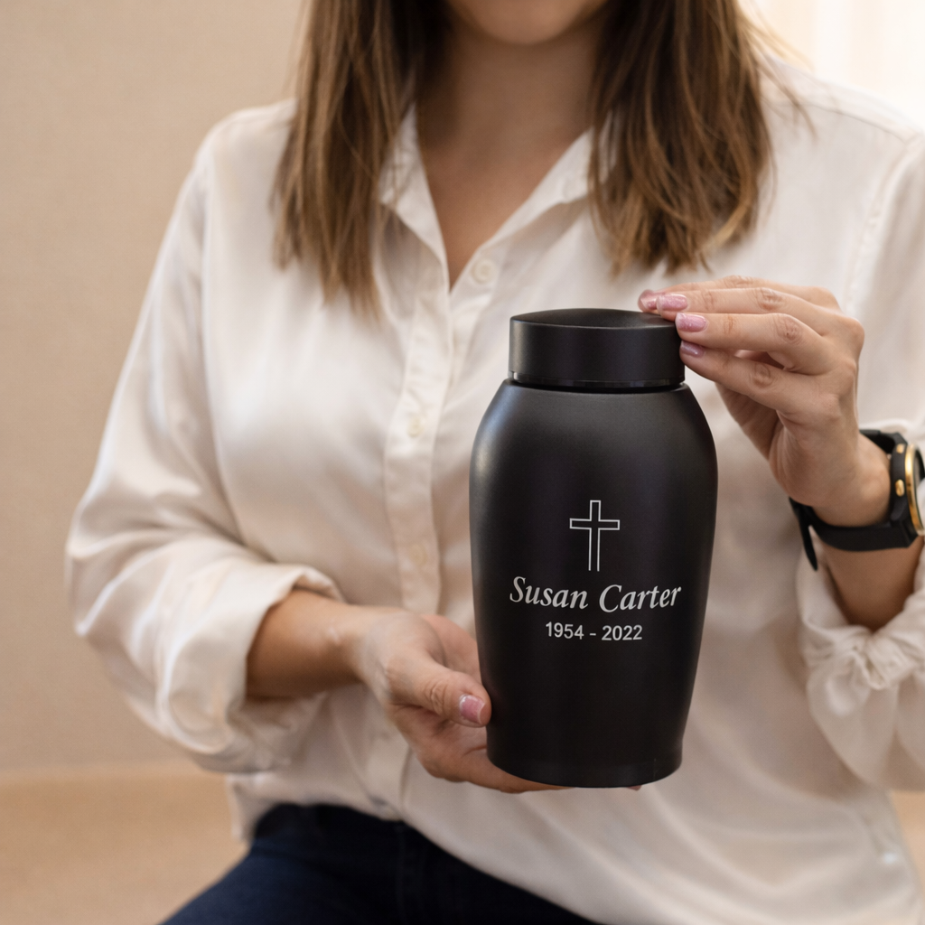 Custom Engraved Memorial Cremation Urn