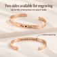 Custom engraved bar coordinate bracelet