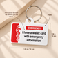 Medical ID Wallet Card