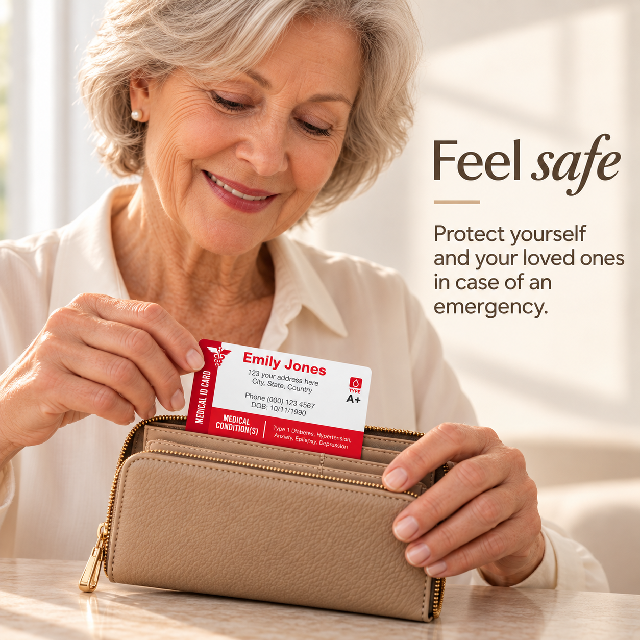 Medical ID Wallet Card