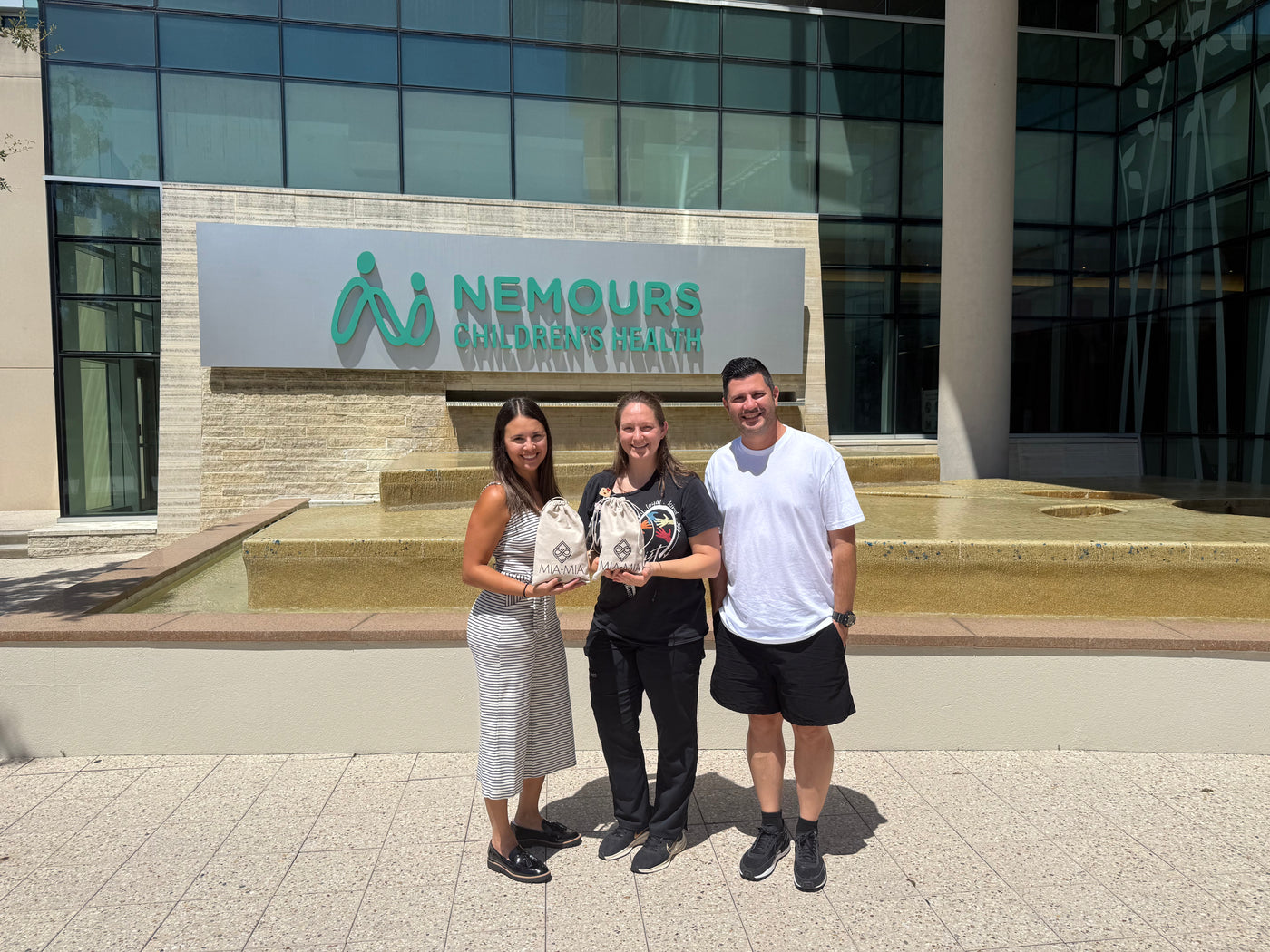 Nemours Children’s Health Child Life team with MIA•MIA wristbands