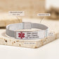Medical ID Alert Mesh Bracelet for Women