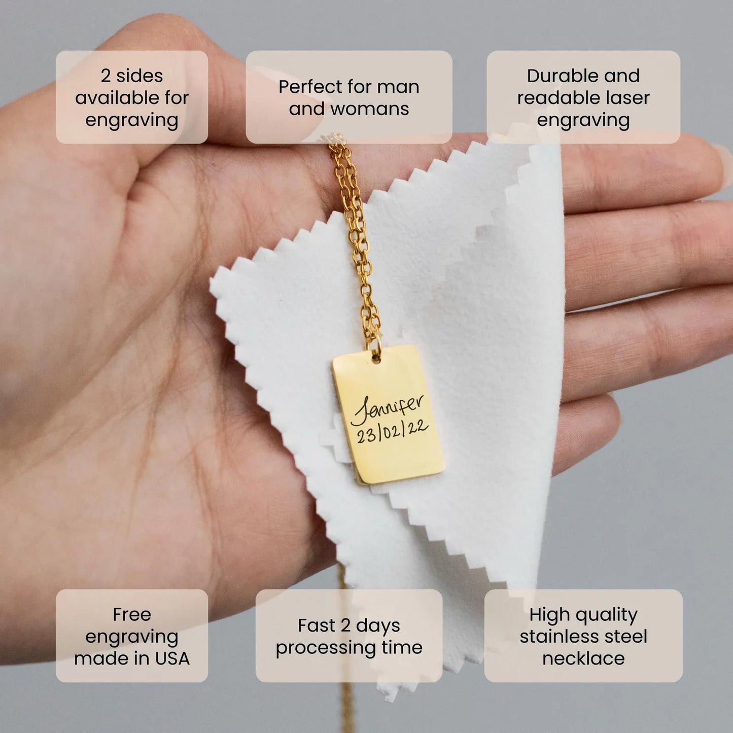 Personalized Handwriting Necklace