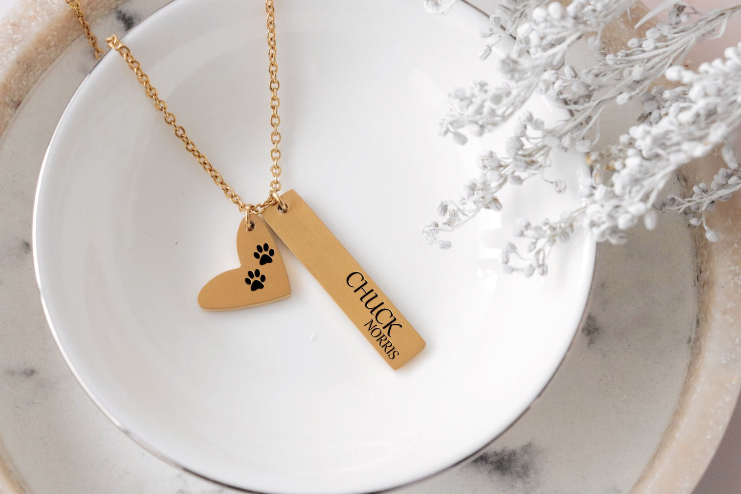 Custom Pet Name Memorial Necklace