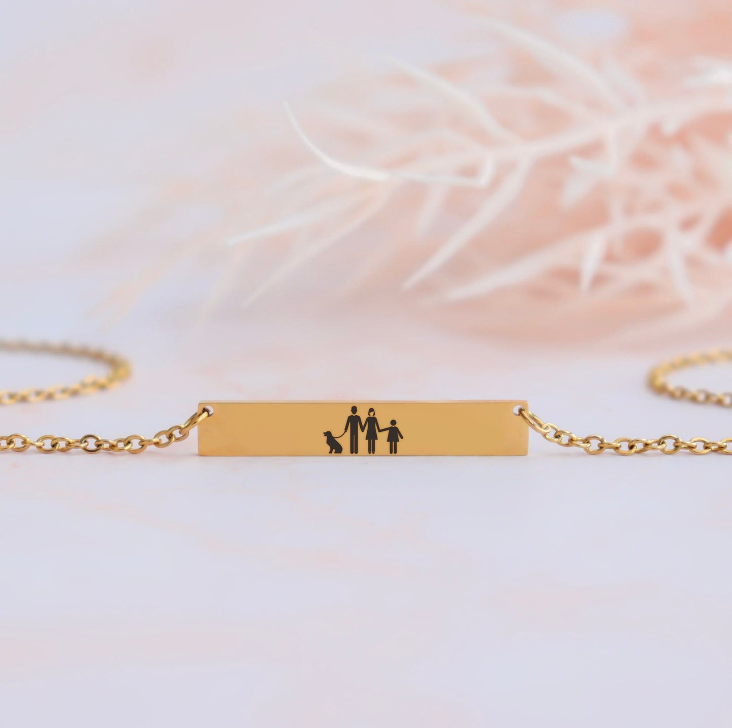 Personalized family necklace for women, custom engraved necklace for mom, new mom necklace, mother's day gift