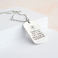 Medical ID Military Pendant Necklace