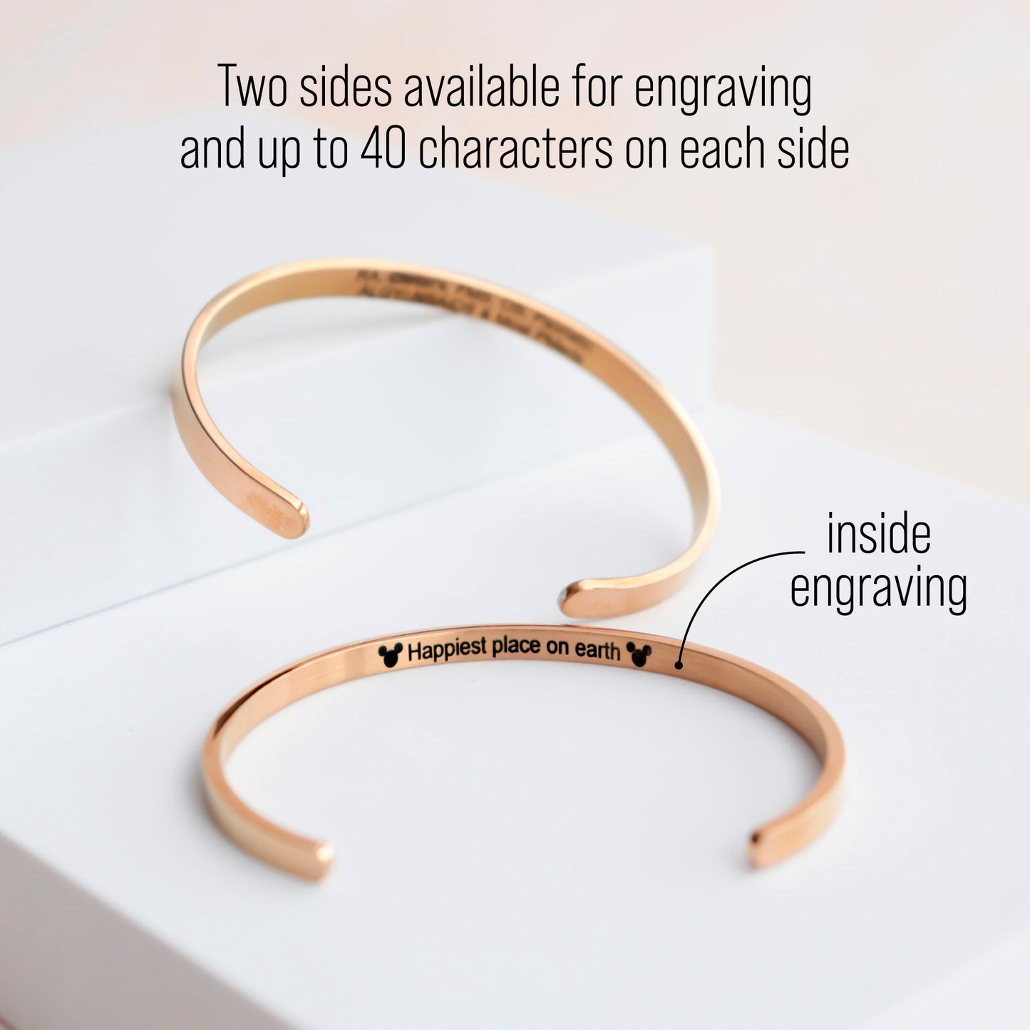 Custom engraved bar coordinate bracelet