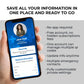 QR Code Medical ID Smart Safety Tag for Watchband - Alert Emergency Plaque