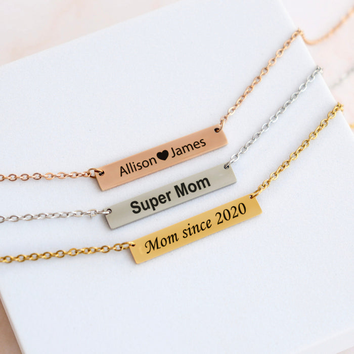 Custom Mom Necklace with Kids' Names