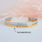 Personalized Handwritten Engraved Bar Bracelet
