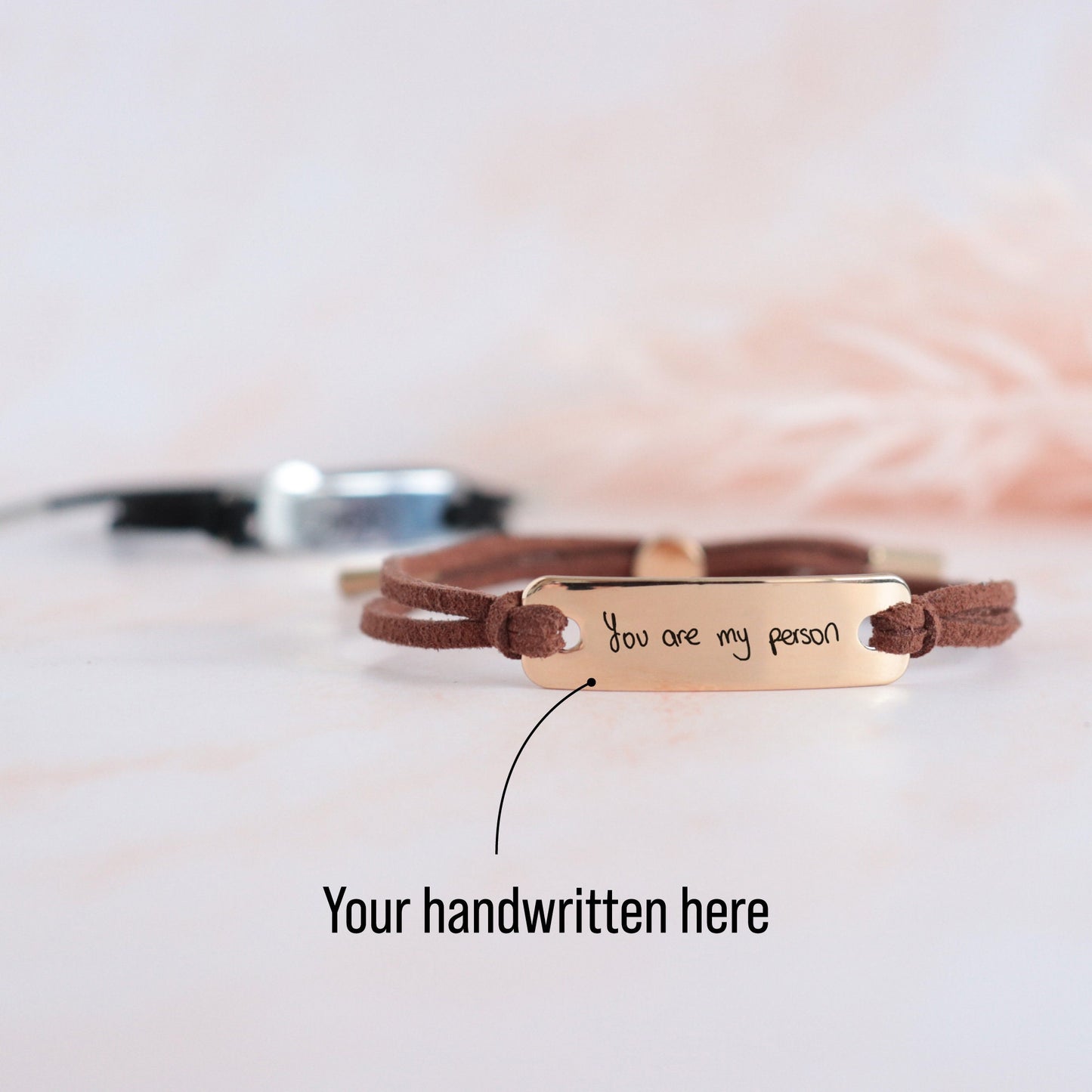 Personalized Cord Handwritten Bracelet