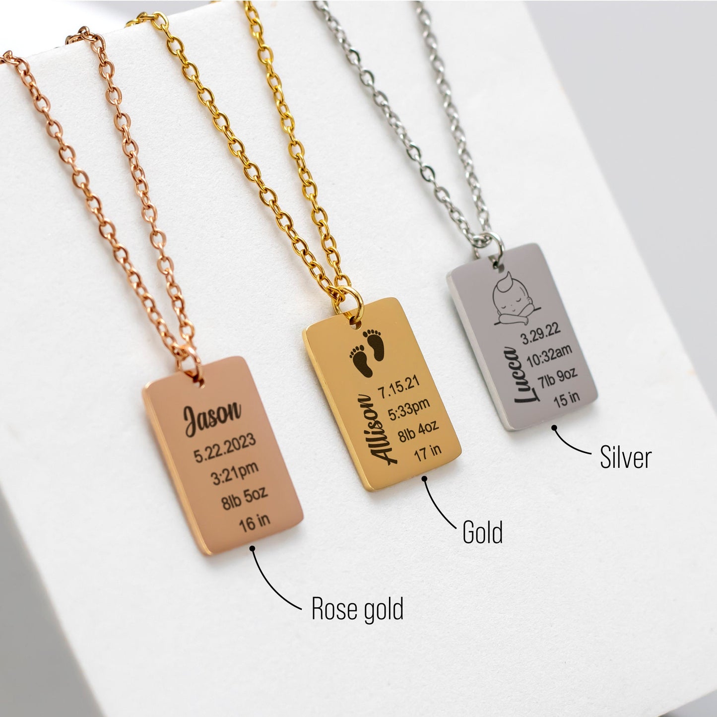 Custom New Mom Necklace