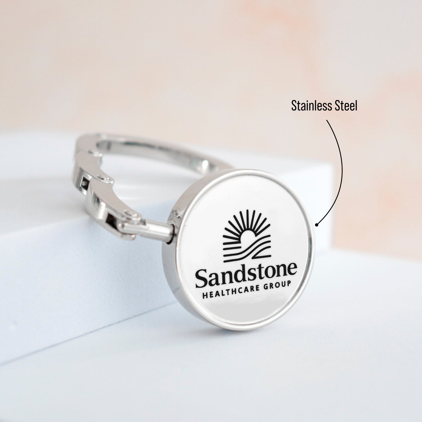 Custom Engraved Purse Hook Sets, Personalized Folding Handbag Hanger For Table