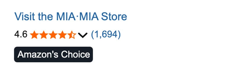 MIA•MIA watch band ID tag on Amazon with the Amazon's Choice badge